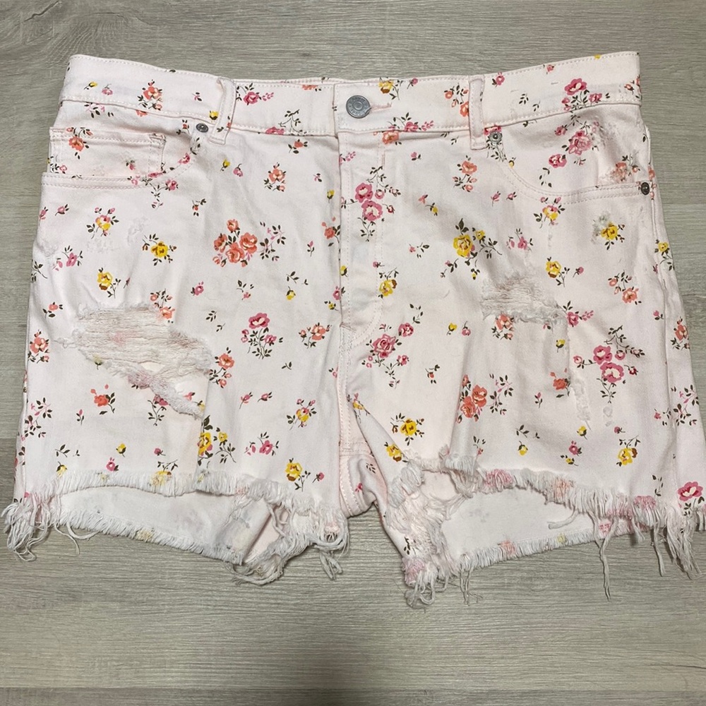 Express Midi Vintage High Rise Shorts